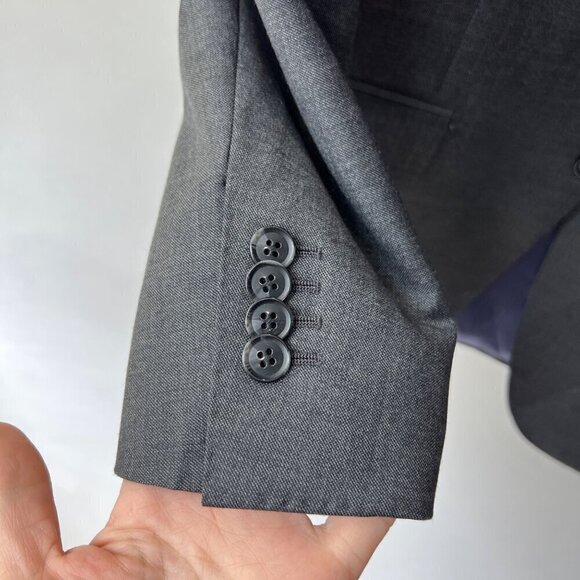 SuitSupply Napoli fit Super wool Sport coat,Gray, Size 38 - Picture 6 of 12
